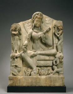 Indian, Sarasvati, 6th century, sandstone, the Museum of Fine Arts, Houston