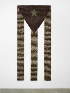  Tania Bruguera, Estadística (Statistics), 1995–2000, cardboard, human hair, and fabric, the Museum of Fine Arts, Houston, Museum purchase funded by the Caribbean Art Fund and the Caroline Wiess Law Accessions Endowment Fund. © Tania Bruguera