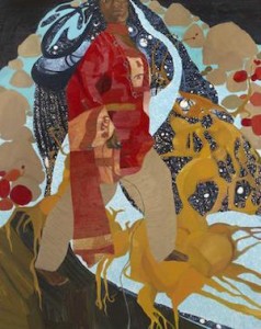  Mequitta Ahuja, Off the Edge, 2008, oil on canvas, the Museum of Fine Arts, Houston, Museum purchase funded by the African American Art Advisory Association. © Mequitta Ahuja