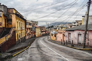 Elaine Matte (Houston, TX) Quito Revolves (Description: Street Landscape), 2016, Inkjet print, 8 x 12 inches, Courtesy of the artist